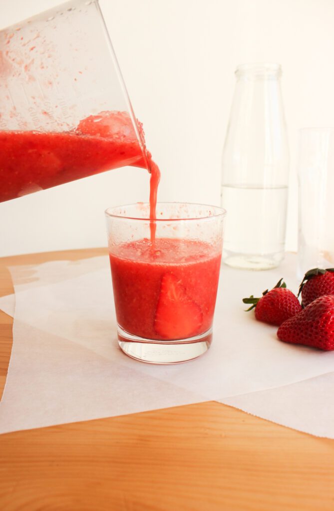 Batido de fresas casero Lucía Comparada