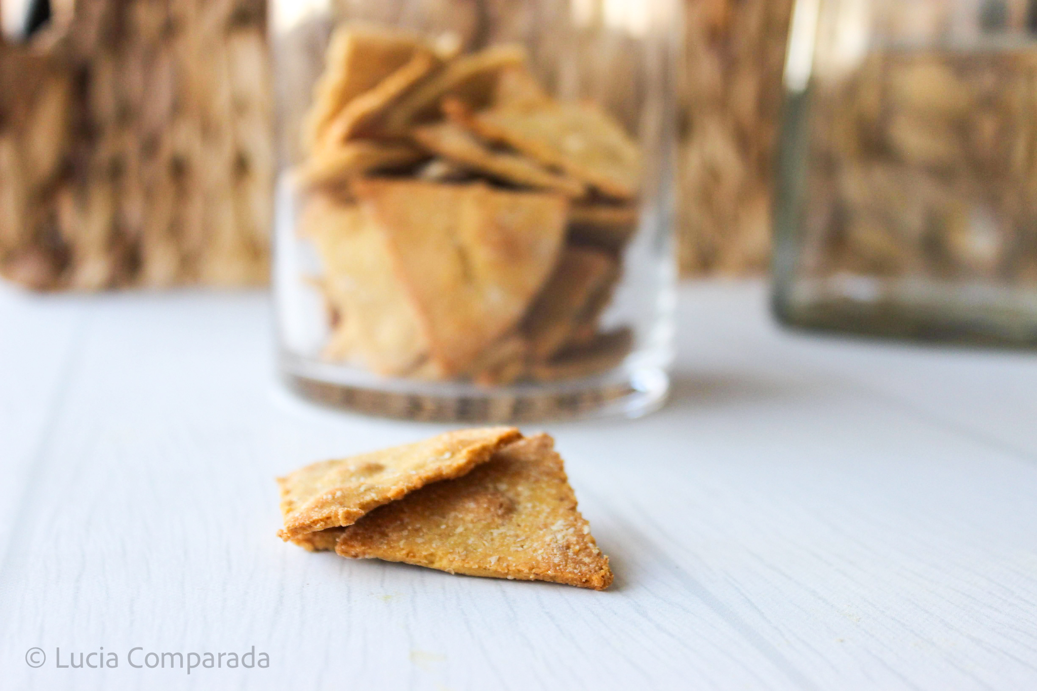 crackers de garbanzos