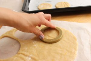 cortante para las galletas de lim&oacute;n veganas