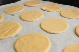 galletas en placa para horno