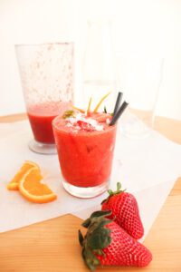 batido de fresas