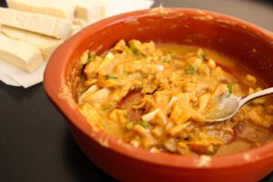 marinado de cacahuete